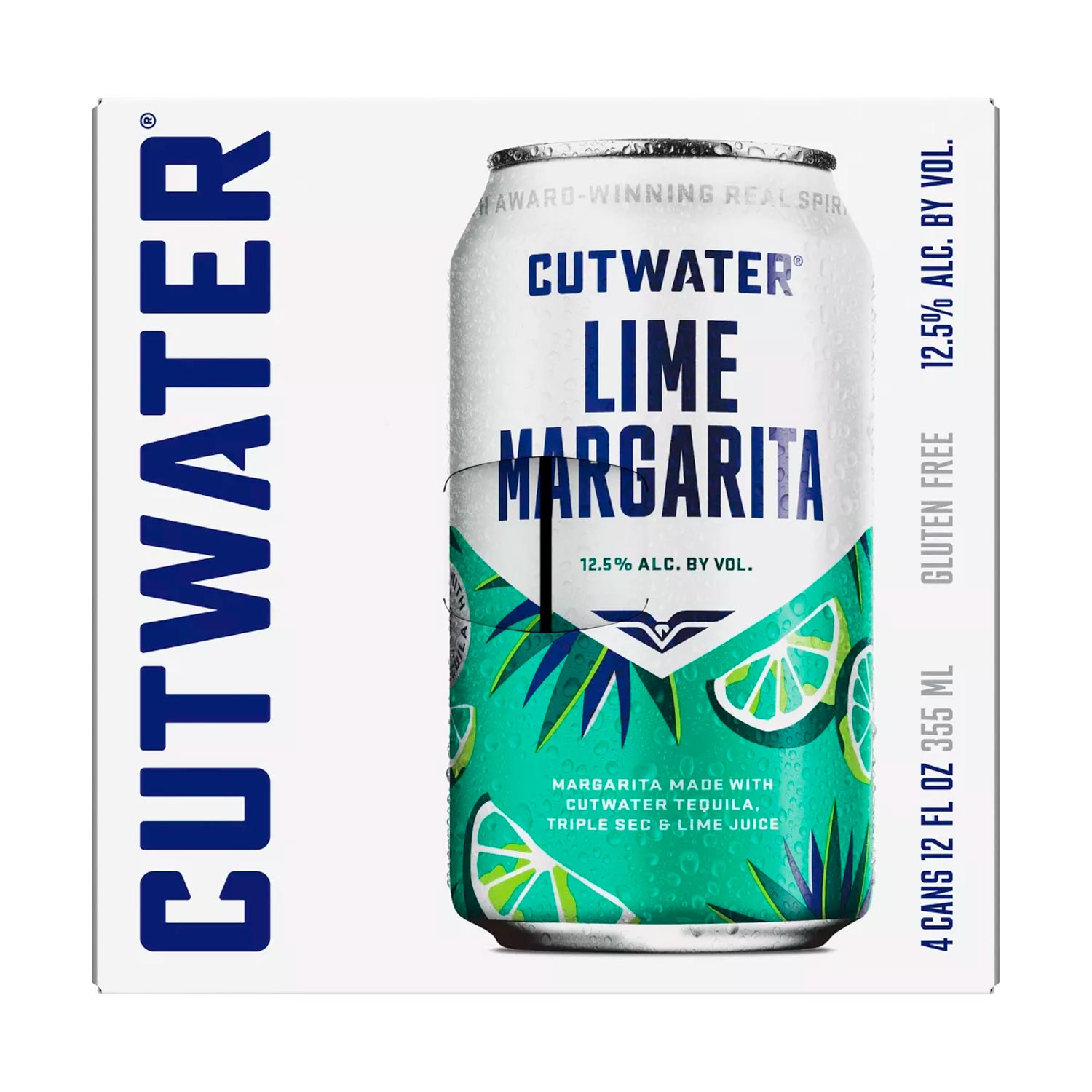 Cutwater Lime Tequila Margarita Cocktail - 4pk_12 fl oz Cans – Image 2